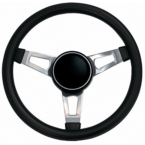 Grant 846 Classic Series Nostalgia 15 inch Black Foam Grip 3-Spoke Design with Horn Button Steering Wheel