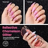 Beetles Glitter Gel Nail Polish 6 Colors Sparkle Pink Purple Blue Gel Polish Kit Chameleon Crushed Diamond Multifunction Soak off Uv Nail Gel DIY Manicure