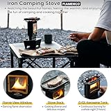 Soomloom Iron Camping Stove FLAMENCO Paraffin Oil Lamp Stove Utility Kerosene Cooker Stove Outdoor Campfire Portable Burner Winter Camping Bushcraft Heater Warmer Multipurpose