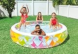 INTEX 56494EP Swim Center Inflatable Pinwheel Swimming Pool, 90" x 22", for Ages 6+