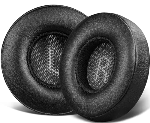 SOULWIT Professional Replacement Ear Pads for JBL E35 E45 E45BT Duet BT Bluetooth Wireless Headphones, Earpads Cushions with Softer Protein Leather, Noise Isolation Foam (Black)