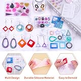 Resin Molds for Jewelry, Paxcoo 678pcs Earring Making Kit with 28pcs Epoxy Molds and 650pcs Earring Hooks, Jump Rings for Pendants, Resin Crafts, DIY Earring