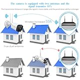 2-Way Audio & PIR Detection Dual Antennas Outdoor Wireless Security Camera System 5.5MP Wi-Fi Video Surveillance