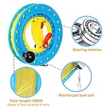 MIGREON 8.1 in Kite String Reel Winder with Brake,Kite String with Reel,1000ft 75 lbs Durable Line Kite String Tools for Adults/Kids/Teens/Women,with Safety Gloves