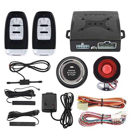 EASYGUARD EC003-NS PKE car Alarm Proximity Entry Push Start Button Remote Engine Start Shock Alarm Warning DC12V