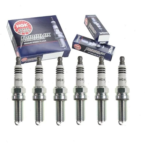 6 pc NGK Iridium IX Spark Plugs compatible with Honda Pilot 3.5L V6 2009-2019