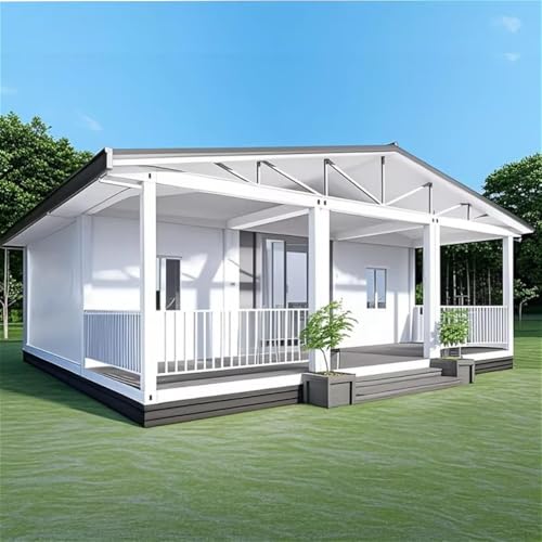 Expandable 2 Bedroom Prefab Tiny Home – Foldable Modular House Kit with Bathroom, Portable Container House for Adults to Live in