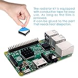 GeeekPi 102pcs Heatsink Kit with Conductive Adhesive Tape, Cooler Heat Sink for Cooling Raspberry Pi VRM VRAM CPU GPU VGA Small IC Laptop LED MOSFET Transistor SCR Voltage Regulator