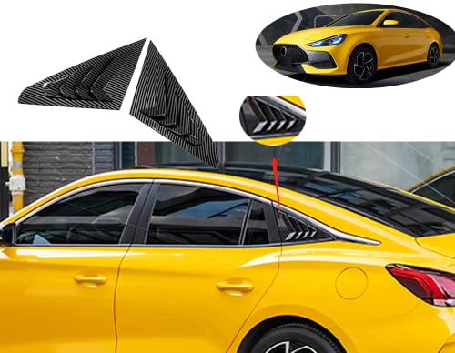 GZBFTDH Car Rear Side Window Louvers Accessories，for MG GT Air Vent Scoop Shades Cover Auto Exterior 2021 2022 2023