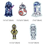 Octory Movie Character Iron On Patches for Clothing Saw On/Iron On Embroidered Patch Applique for Jeans, Hats, Bags (Full Set (5Pcs))