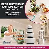 FineDine Stainless Steel Dishware Bowls - Easy To Clean, Nesting Bowls for Space Saving Storage, Great for Cooking, Baking, Prepping, 8 Quarts