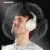 Monster Persona SE ANC Active Noise Cancelling Headphones, Wireless Bluetooth Headphones Over Ear, 60H Playtime, HiFi Stereo Audio, Deep Bass, Built-in Mic, Memory Foam Ear Cups for Home Office