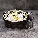 KOORASY Western Rodeo Belt Buckle for Men Big Cowboy Rodeo Bull Rider Belt Buckles Large Belt Buckle Halloween Gifts