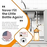 Never - MT - The Original Soap Dispenser Conversion Kit - Made in The USA - Kitchen Sink Extension Tube Kit - Never Fill The Little Bottle Again!