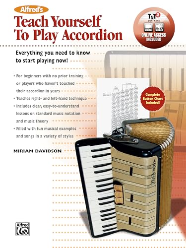Alfred's Teach Yourself to Play Accordion: Everything You Need to Know to Start Playing Now!, Book & Online Video/Audio/Software (Teach Yourself Series)