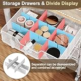 Hongtamoya Rolling Makeup Cart Organizer with 4 Drawers, Floor Skincare Organizers with Wheels, Cosmetics Display Cases, Storage Cabinet for Skin Care Perfume Nail Polish, White (Patent Pending)