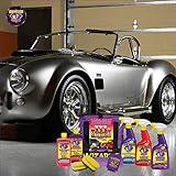 Wizards Car Detailing Kit - Premium and Comprehensive Car Cleaning Kit - 7 Piece Car Detail Kit with Mist n Shine, Tire and Vinyl Shine, Wash, Shine Master - Great Car Cleaning Gift Set