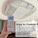 RecPro RV Air Conditioner 13.5K Ducted or Non-Ducted | Quiet AC | 110-120V | Cooling Only | Easy Install | All-in-One Unit | For Camper, Fifth Wheel, Food Trucks, (Non-Ducted, White)