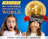 Heromask Virtual Reality Headset for Kids + Video Games to Learn Spanish Italian etc [Language Learning] VR for Kids. Kids Gifts for Boys and Girls for Age 5 to 12 Years Old. Educational