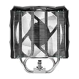 Iceberg Thermal IceSLEET G4 OC Black CPU Air Cooler 4 Nickel-Plated Heatpipes with ARGB 120mm PWM Fan for Intel and AMD AM5 and LGA1700 Compatible