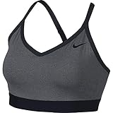 NIKE Women's Pro Indy Bra (X-Large, Grey/Black)