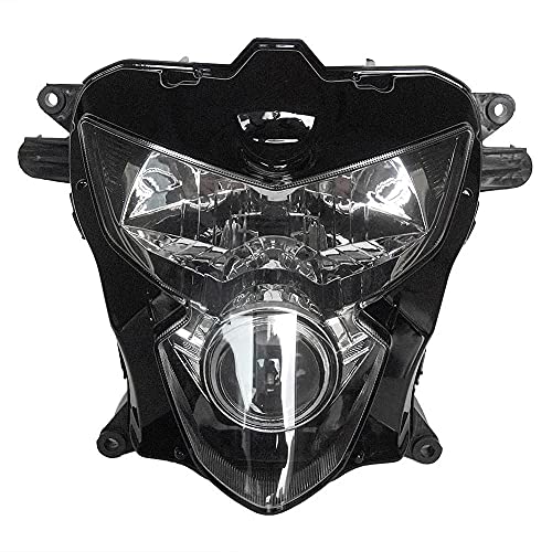 Motorcycle Headlight Headlamp Assembly Compatible for Suzuki 2004-2005 GSXR750 GSXR 600 GSX-R 750 2004 2005 GSXR600 GSXR750 04 05 Motorbike Headlight Front Head Lamp Clear