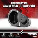 DS18 EN6P Universal Speaker Pods Bundle - 1 Set Left & Right Kick Panel + 2X 6.5 Midrange Speakers with Bullet + 2X 1 Super Bullet Tweeters - Great for Slingshot, SXS, Motorsports & ATV/UTV