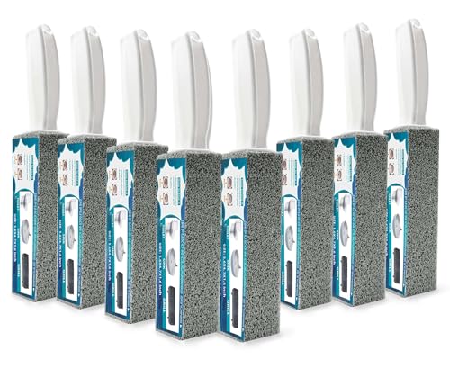 Pumice Stone for Toilet Bowl Cleaning with Handle Toilet Stone Household Cleaning 8 Pack