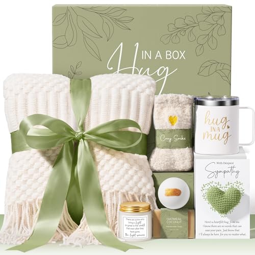 Sympathy Gift Baskets Sympathy Gifts for Loss of Loved One Mother Father Husband Mom Dad, Memorial Condolences Grief Bereavement Gift Ideas for Loss, Miscarriage Gifts for Mothers Women Care Package
