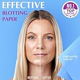 High-Performance Oil Absorbing Sheets for Face - 3 pack (150 sheets) - Makeup Friendly Blotting Papers for Oily Skin - Oil Blotting Sheets for Face