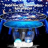 Ocean Kids Night Light Projector,360°Rotating Jellyfish Lamp Projector with 7 Films & Timer Sensory Lights,Baby Toddler Bedroom Ceiling Projector, Birthday Christmas Gifts for Children Adults