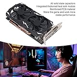 RX580 Graphics Card - 8GB GDDR5 256BIT Interface Gaming Graphics Card, PC Gaming Graphics Card Low Noise Support DVI PC Gaming Video Card Computer Accessories for Win 10 11 (RX580