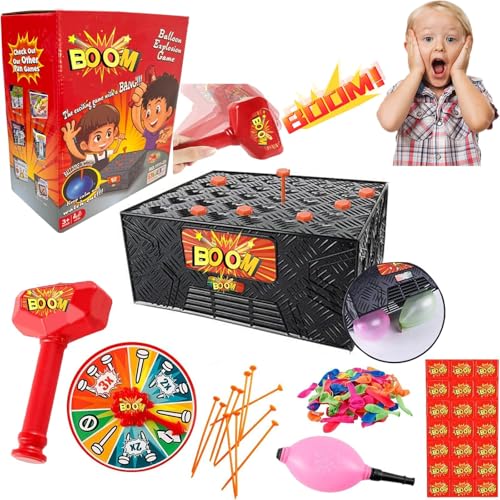 Pop Balloon Game 2025 New Explosion Balloon Popping Games Party Toys Pop Game Party Game Props for Adults Kids Games A Fun Parent-Child Interactive Family Gathering Game