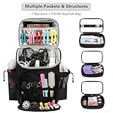 Hairstylist Traveling Bag, Large Capacity Barber Travel Backpack, Hairdresser Bag with Adjustable Dividers, Hair Tools Travel Case, Professional Cosmetology Bags for Supplies, Hair Stylist Must Haves