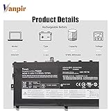 VANPIR 01AV431 Laptop Battery 11.52V 57Wh 4950mAh Replacement for Lenovo ThinkPad X1 Carbon 5th Gen/X1 Carbon 6th Gen Series Notebook 01AV430 SB10K97587 SB10K97588 01AV494 01AV429 SB10K97586