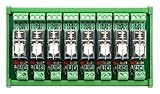 Electronics-Salon DIN Rail Mount AC/DC 24V Control 8 SPDT 16Amp Pluggable Power Relay Module, G2R-1-E