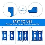 LEIFIDE 16 Pieces D Cell Battery Holder Series or Parallel Storage D Size Battery Case Physical Science Plastic D Battery Holder Box Container, Blue