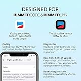 Vgate vLinker BM Plus Bluetooth BLE OBD2 Scanner for BMW/Mini, Works with iPhone & Android Unlock Car Hidden Features in BimmerCode, OBD II Diagnostic Tool