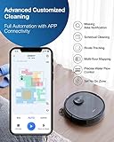 ECOVACS Deebot T8 AIVI Robot Vacuum Cleaner For Floors,Carpet, Vacumming and Mopping in One-Go, Laser Mapping, Smart AI Object Recognition, On-Demand Live Video, Custom Clean, 3+ Hours of Runtime