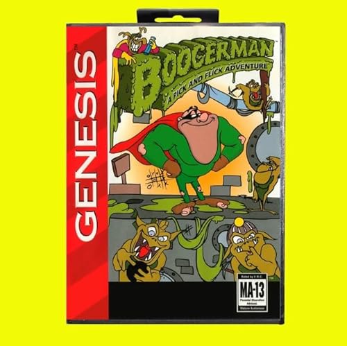 Boogerman Game Cartridge 16 Bit MD Game Card With Retail Box For Sega Mega Drive