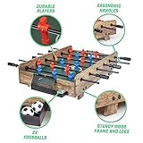 GoSports 32 Inch Tabletop Foosball Game Set - Oak or Black