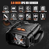 Night Vision Goggles, Night Vision Binoculars for Adults, HD Screen Thermal Binoculars with 64GB TF Card for Photos and Videos, Perfect for Outdoor Hunting Camping and Wildlife Observation