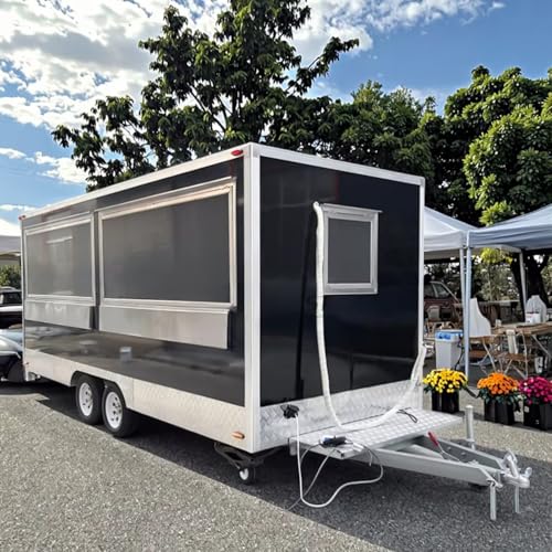 Food Trailer Trucks Colorful Vending Cart Concession Trailers for Sale Camp Truck for Business Mobile Travel Trailer Near Me for Outdoor Events and Street Food Festivals