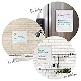 Kedudes Magnetic White Board - 13 x 17 Dry Erase Board with 6 Assorted Color Markers - Reusable and Easy to Erase for Classroom, Home, and Office Organization