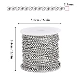 33 Feet Stainless Steel Rolo Box Chain, 2.5mm Wide 304 Stainless Steel Square Rolo Link Chains Roll Bulk for Jewelry Making