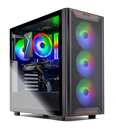 Skytech Gaming Chronos 3 Desktop PC, Ryzen 7 7700 3.8 GHz (5.3GHz), AMD RX 9070XT 16GB, 2TB Gen4 NVMe SSD, 32GB DDR5 RAM 6000 RGB, 850W Gold ATX 3 PSU, Wi-Fi, Win 11