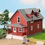 N Scale Model Building 1:160 Residential Modern House Assembled Architectural for Model Train Layout Diorama JZN01 (Mix Colors(3pcs))