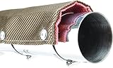 Design Engineering 010451 Titanium Pipe Shield 6" x 2' Exhaust Heat Shield