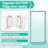 2 Pack Upgraded 241778307 Refrigerator Door Gasket Replacement for Fri-gidaire Electrolux Refrigerator Gasket Seal, 38.5"X16.7" Fridge Door Seal Replacement Part 1793667, PS3408461, AP4587413