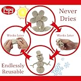 Pepy Reusable and Non-Drying Oil-Based Plasticine Modeling Clay, Cream, 6 Pounds, Sulfur-Free & Non-Toxic, Great for Kids, Beginners, and Artists, Perfect for Arts and Crafts Projects